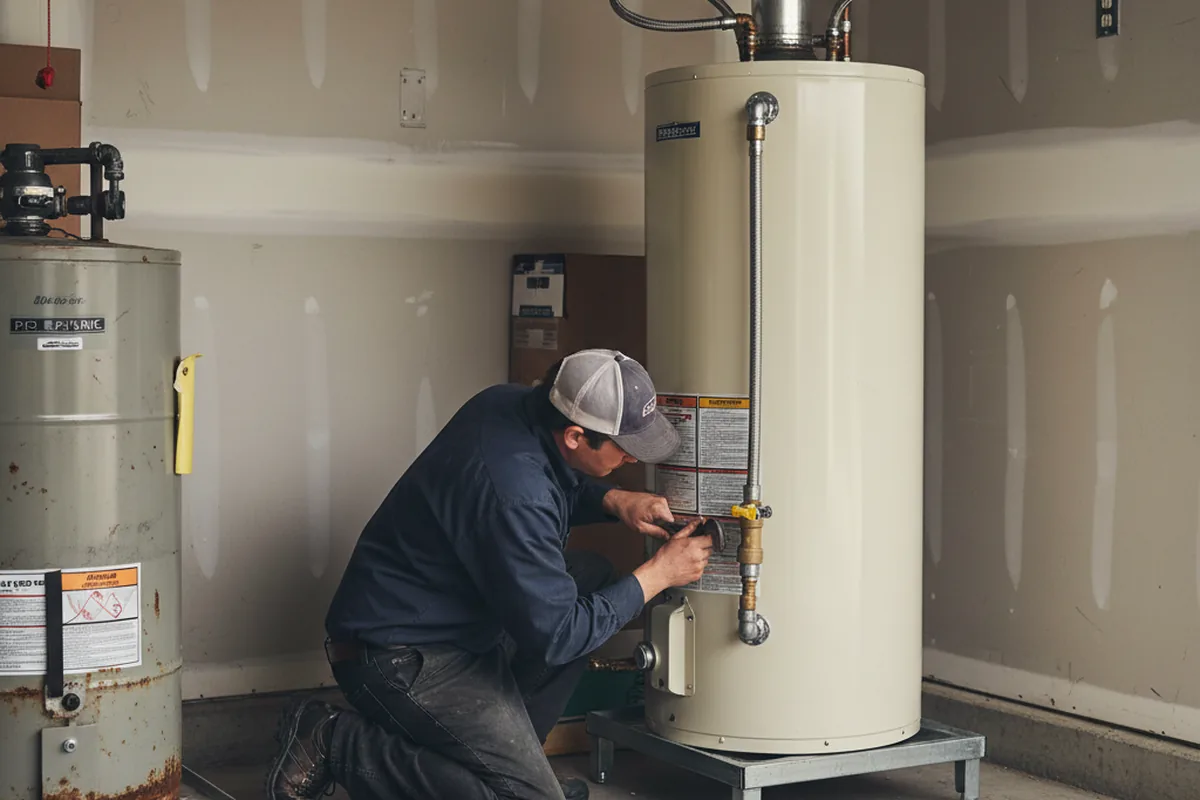 Water heater and shutoff valve replacement in Mohave Valley